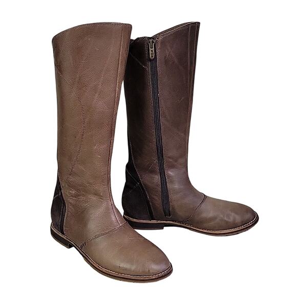 AHNU Helena Brandy Brown Leather Womens Boots - Picture 1 of 16